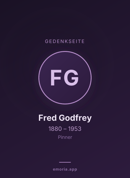Gedenkportrait von Fred Godfrey