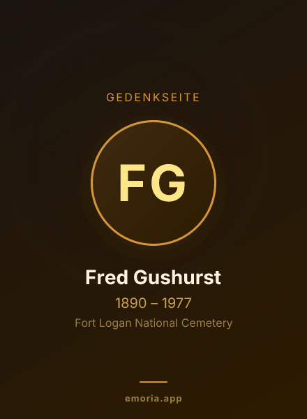 Gedenkportrait von Fred Gushurst