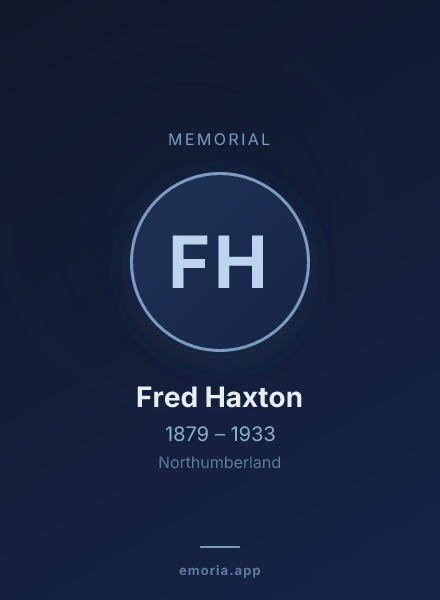 Memorial portrait of Fred Haxton