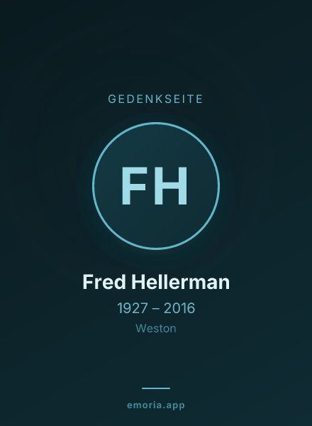 Gedenkportrait von Fred Hellerman