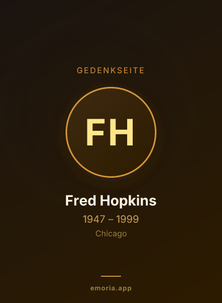 Gedenkportrait von Fred Hopkins