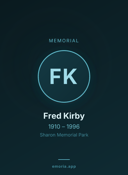 Memorial portrait of Fred Kirby