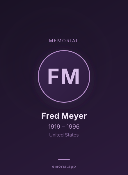 Memorial portrait of Fred Meyer
