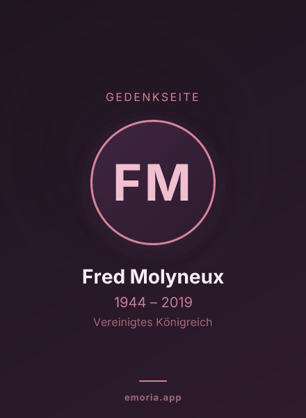 Gedenkportrait von Fred Molyneux