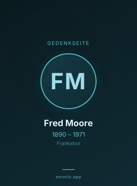 Gedenkportrait von Fred Moore