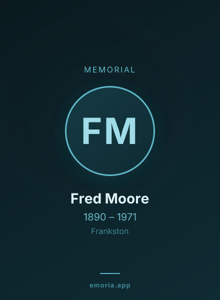 Memorial portrait of Fred Moore