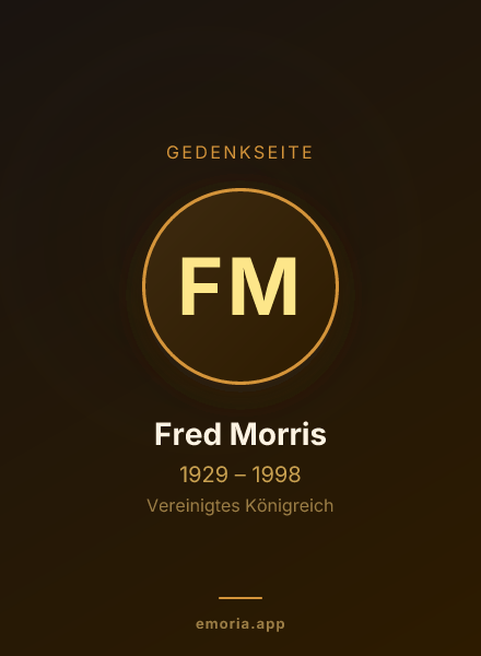 Gedenkportrait von Fred Morris