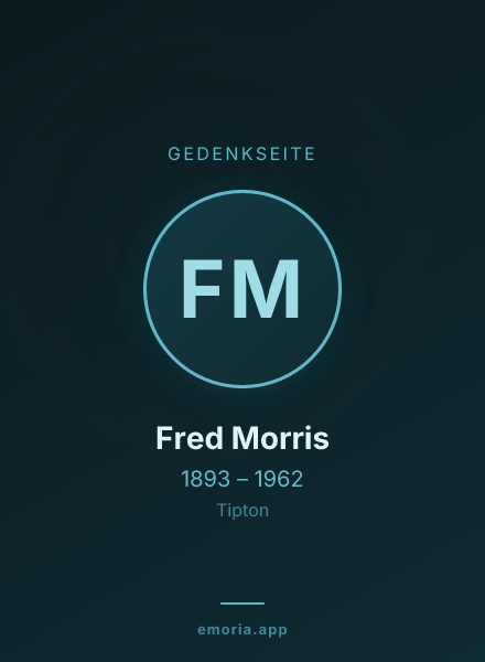 Gedenkportrait von Fred Morris