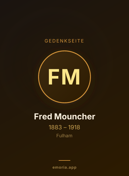 Gedenkportrait von Fred Mouncher