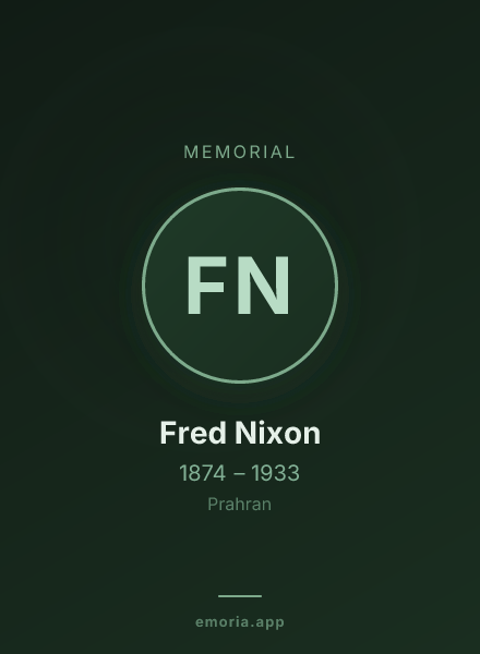 Memorial portrait of Fred Nixon