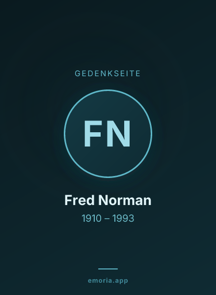 Gedenkportrait von Fred Norman