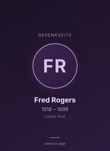 Gedenkportrait von Fred Rogers