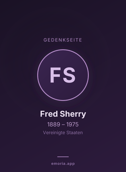 Gedenkportrait von Fred Sherry