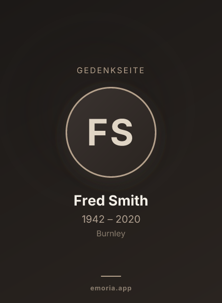 Gedenkportrait von Fred Smith