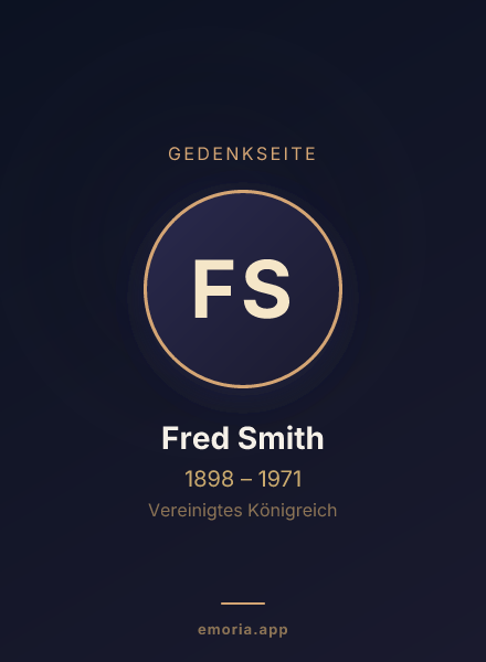 Gedenkportrait von Fred Smith