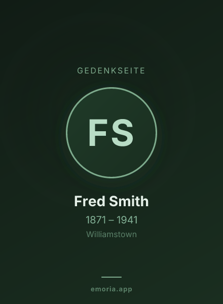 Gedenkportrait von Fred Smith
