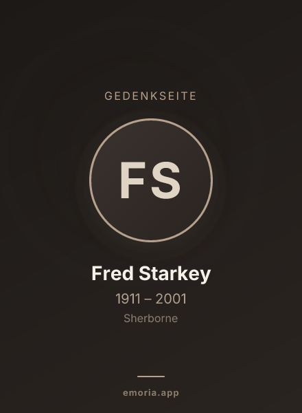 Gedenkportrait von Fred Starkey