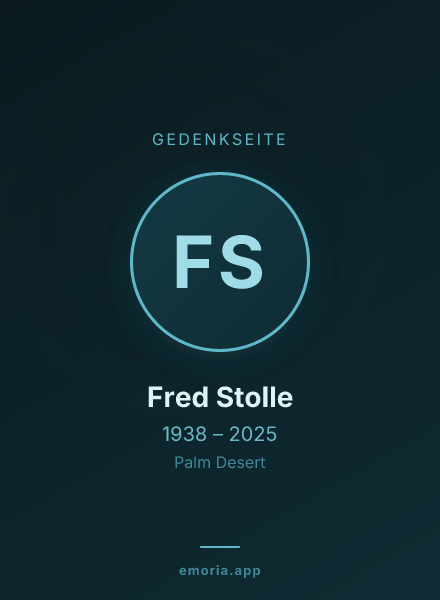 Gedenkportrait von Fred Stolle