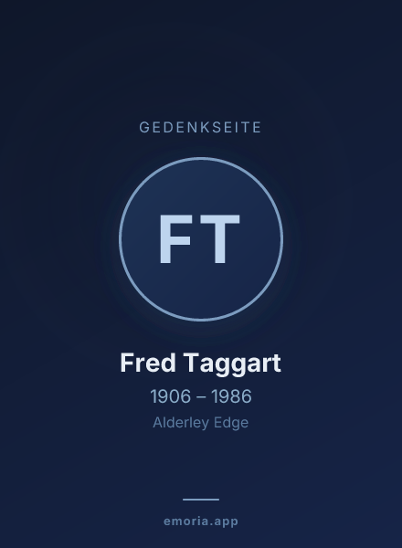 Gedenkportrait von Fred Taggart