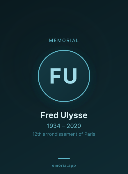 Memorial portrait of Fred Ulysse