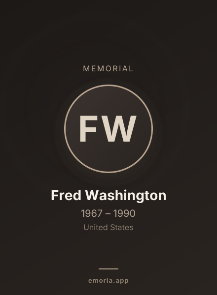 Memorial portrait of Fred Washington