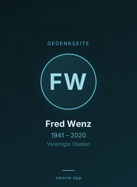 Gedenkportrait von Fred Wenz