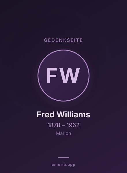 Gedenkportrait von Fred Williams