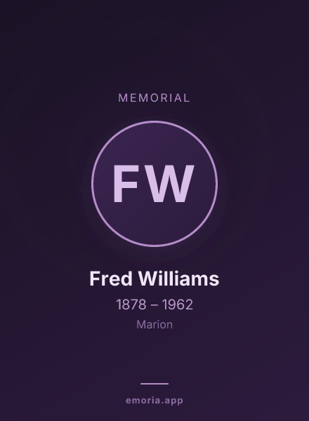 Memorial portrait of Fred Williams