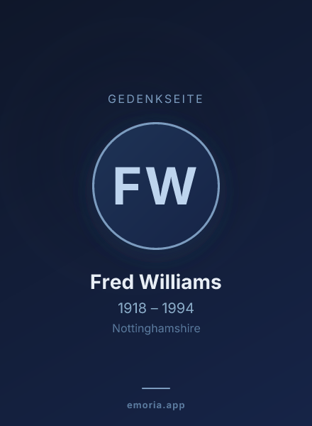 Gedenkportrait von Fred Williams