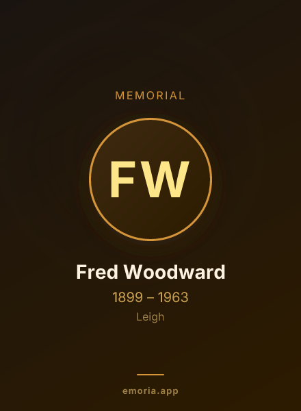 Memorial portrait of Fred Woodward