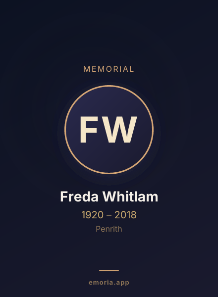 Memorial portrait of Freda Whitlam