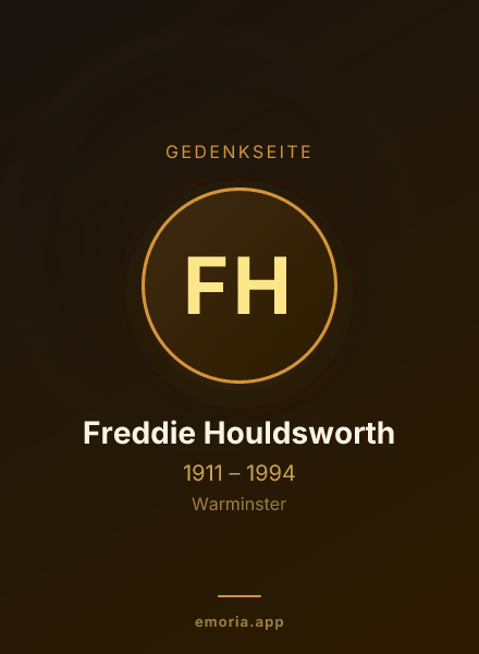 Gedenkportrait von Freddie Houldsworth
