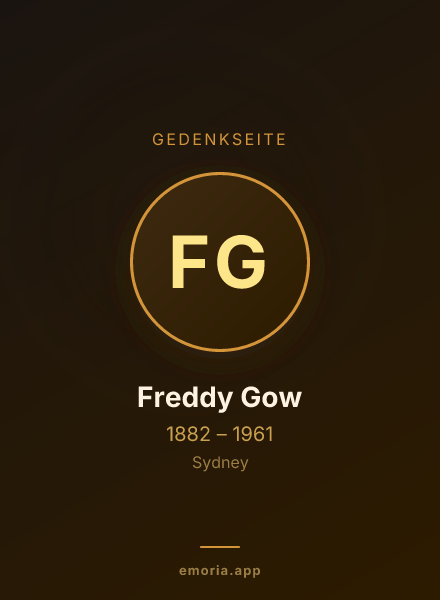 Gedenkportrait von Freddy Gow