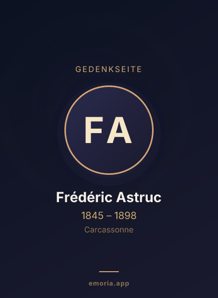 Gedenkportrait von Frédéric Astruc