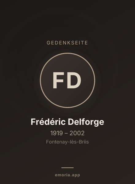 Gedenkportrait von Frédéric Delforge