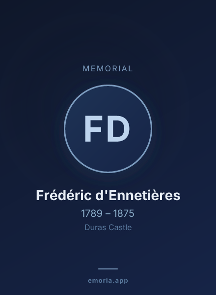 Memorial portrait of Frédéric d'Ennetières