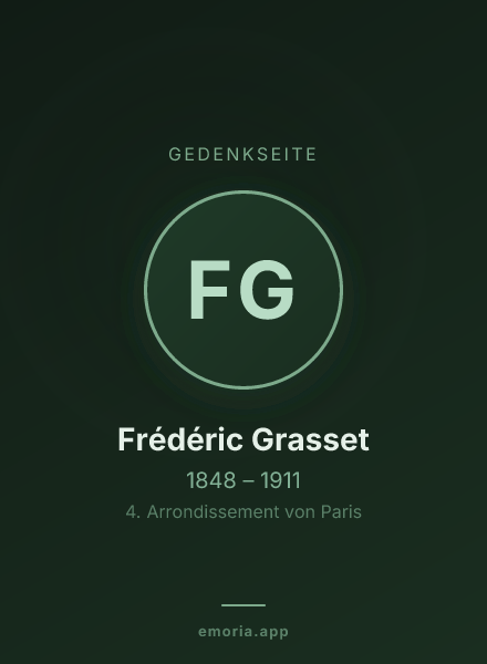 Gedenkportrait von Frédéric Grasset