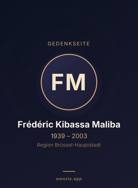 Gedenkportrait von Frédéric Kibassa Maliba