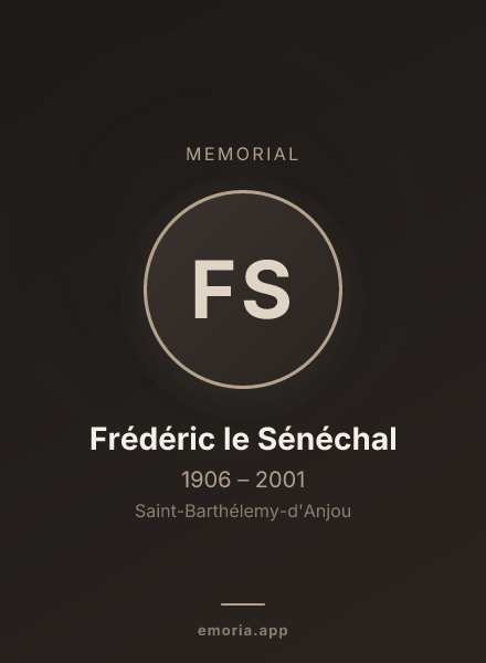 Memorial portrait of Frédéric le Sénéchal