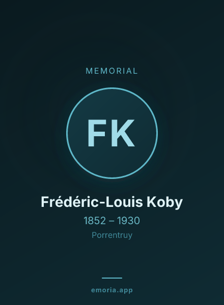 Memorial portrait of Frédéric-Louis Koby