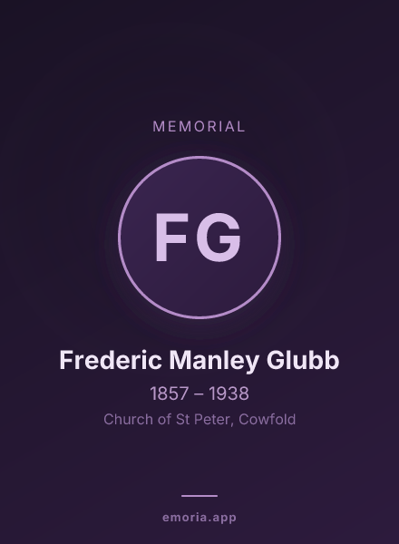 Memorial portrait of Frederic Manley Glubb
