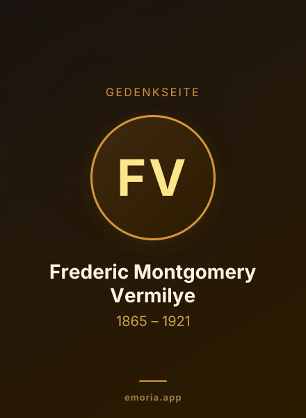 Gedenkportrait von Frederic Montgomery Vermilye