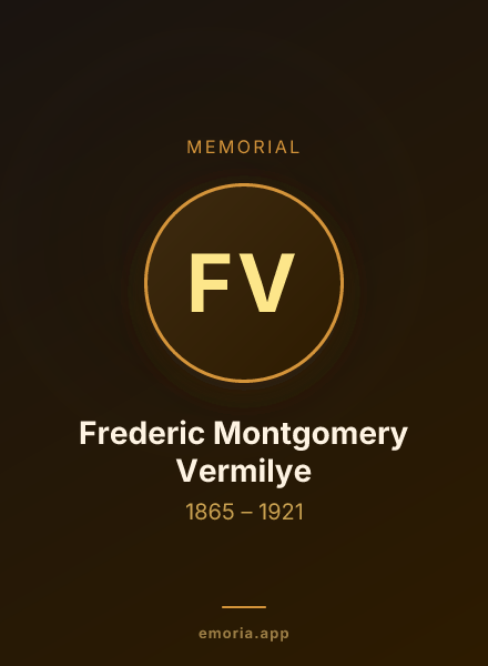 Memorial portrait of Frederic Montgomery Vermilye