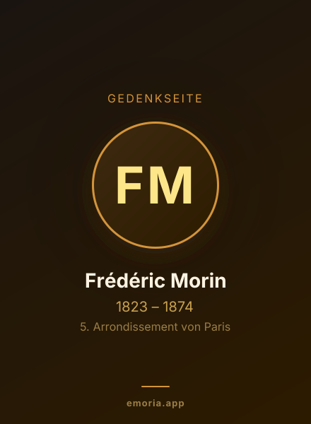 Gedenkportrait von Frédéric Morin