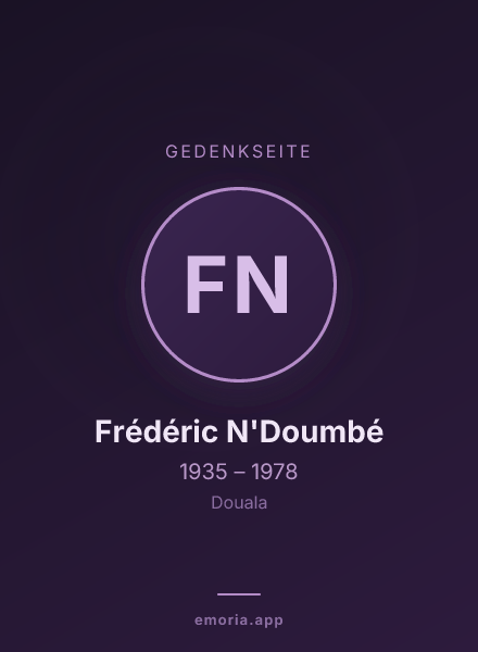 Gedenkportrait von Frédéric N'Doumbé