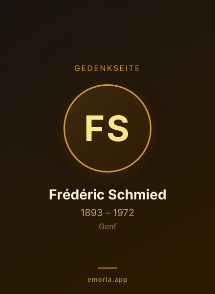 Gedenkportrait von Frédéric Schmied