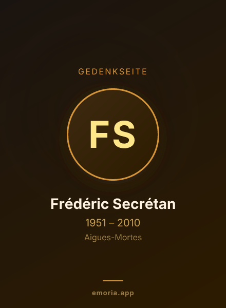Gedenkportrait von Frédéric Secrétan