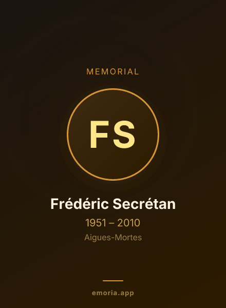 Memorial portrait of Frédéric Secrétan