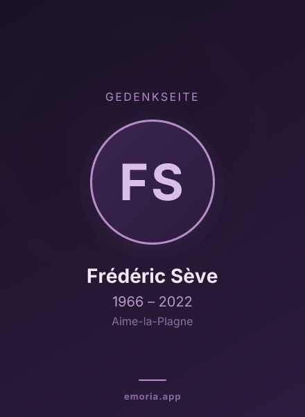 Gedenkportrait von Frédéric Sève
