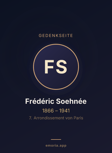Gedenkportrait von Frédéric Soehnée